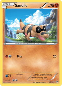 Sandile - Emerging Powers (EPO) #60/98 - Common Pokémon Trading Card