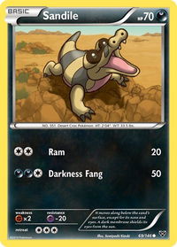 Sandile - XY Base Set (XY) #69/146 - Common Pokémon Trading Card