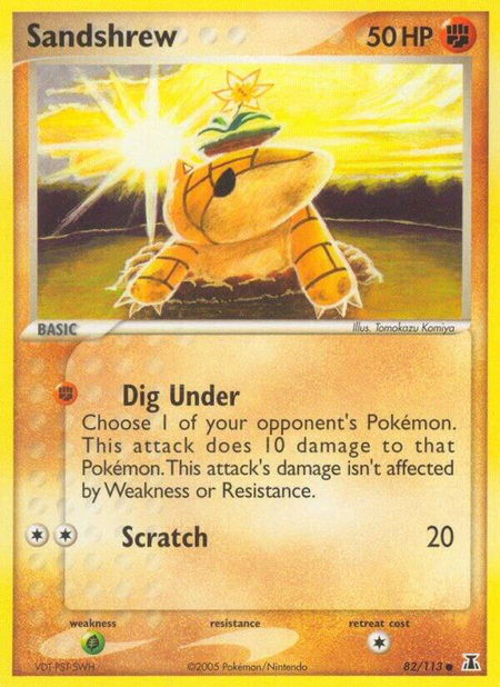 Sandshrew - Delta Species Pokémon trading card