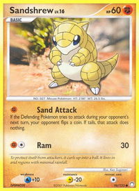 Sandshrew - Mysterious Treasures (MT) #96/123 - Common Pokémon Trading Card