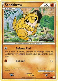 Sandshrew - HeartGold SoulSilver (HS) #79/123 - Common Pokémon Trading Card