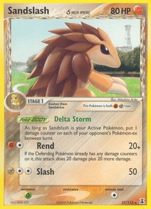 Sandslash (Delta Species) - Delta Species (DS) #27/113 - Rare Pokémon Trading Card