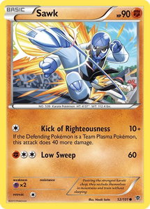 Sawk - Plasma Blast (PLB) #52/101 - Common Pokémon Trading Card