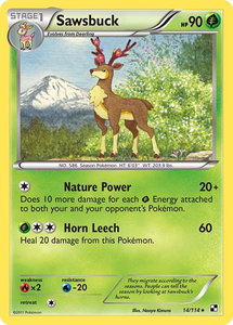 Sawsbuck - Black and White (BLW) #14/114 - Rare Pokémon Trading Card