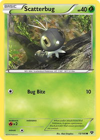Scatterbug - XY Base Set (XY) #15/146 - Common Pokémon Trading Card