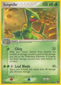 Sceptile - POP Series 1 (POP) #004/017 - Rare Pokémon Trading Card