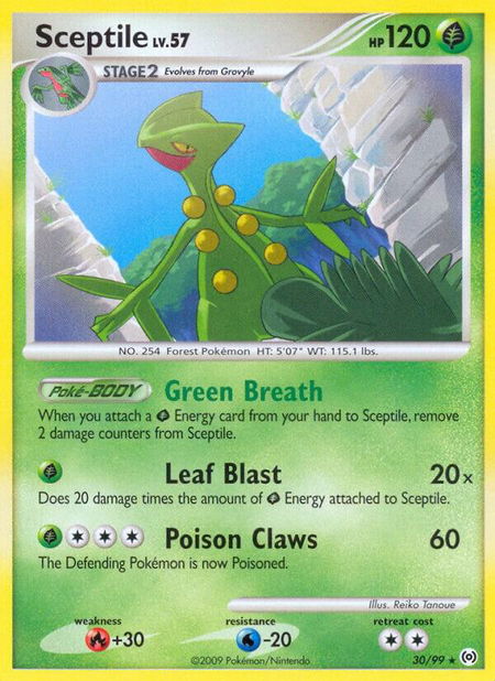 Sceptile (30) - Arceus Pokémon trading card