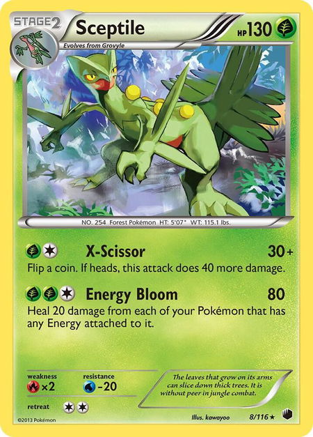 Sceptile - Plasma Freeze Pokémon trading card