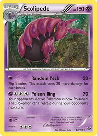 Scolipede - XY Base Set (XY) #53/146 - Rare Pokémon Trading Card