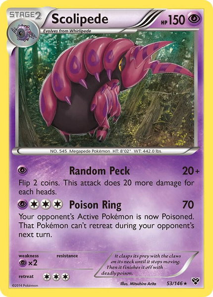 Scolipede - XY Base Set Pokémon trading card