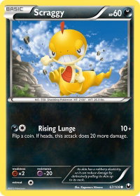 Scraggy - Dark Explorers (DEX) #67/108 - Common Pokémon Trading Card