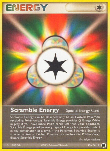 Scramble Energy trading card from Dragon Frontiers Scramble Energy - Dragon Frontiers Pokémon trading card