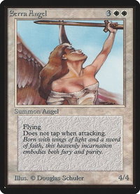 Serra Angel - Beta Edition (LEB) #40 - Uncommon Magic: The Gathering Trading Card
