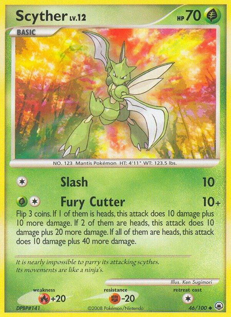 Scyther - Majestic Dawn Pokémon trading card
