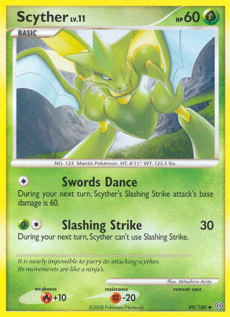 Scyther - Stormfront Pokémon trading card