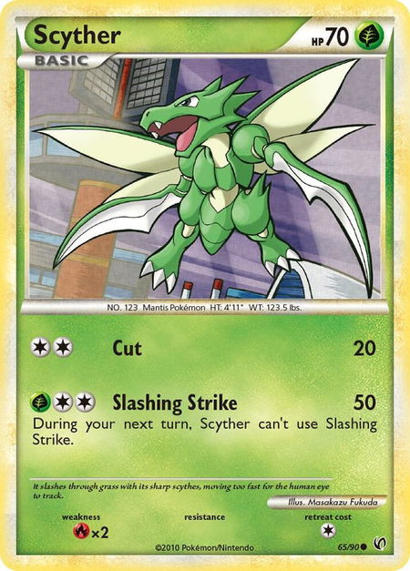 Scyther (65) - Undaunted Pokémon trading card