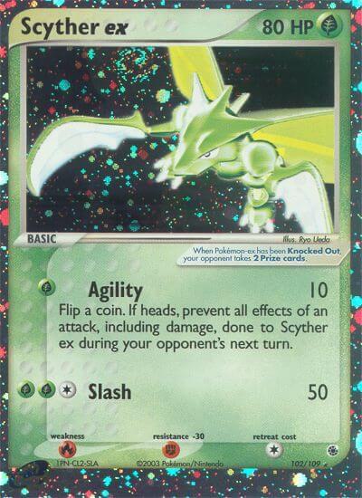 Scyther ex - Ruby and Sapphire Pokémon trading card