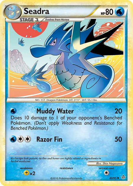 Seadra - Unleashed Pokémon trading card