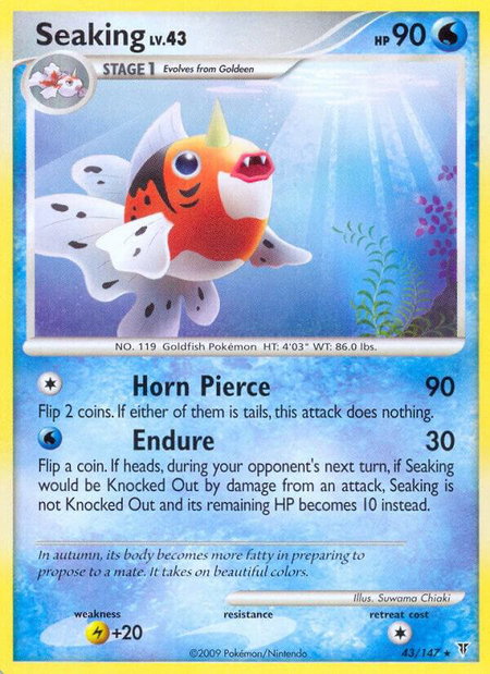 Seaking - Supreme Victors Pokémon trading card