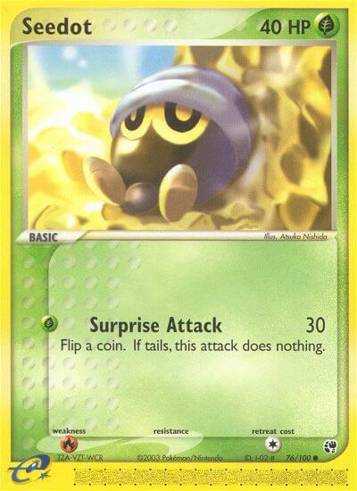 Seedot - 76/100 - Sandstorm Pokémon trading card