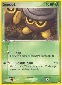 Seedot - Power Keepers (PK) #60/108 - Common Pokémon Trading Card
