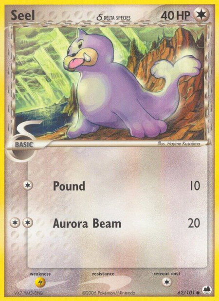 Seel (Delta Species) - Dragon Frontiers Pokémon trading card