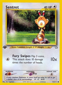 Sentret - Neo Genesis (N1) #071/111 - Common Pokémon Trading Card