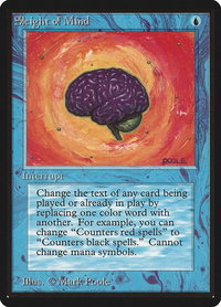 Sleight of Mind - Beta Edition (LEB) #79 - Rare Magic: The Gathering Trading Card