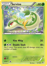 Servine - Boundaries Crossed (BCR) #12/149 - Uncommon Pokémon Trading Card