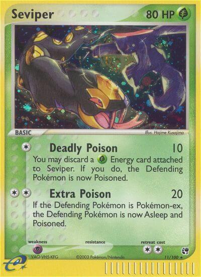 Seviper - Sandstorm Pokémon trading card