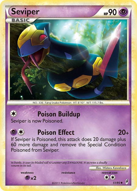 Seviper - Call of Legends Pokémon trading card
