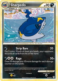Sharpedo - Triumphant (TM) #30/102 - Rare Pokémon Trading Card
