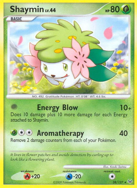 Shaymin (38) - Platinum Pokémon trading card