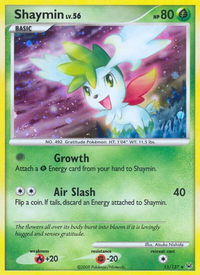 Shaymin (15) - Platinum (PL) #15/127 - Holo Rare Pokémon Trading Card