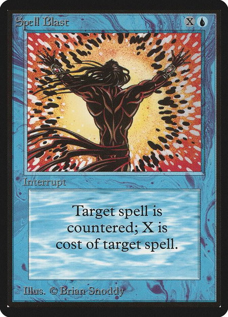 Spell Blast - Beta Edition Magic: The Gathering trading card