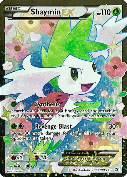 Shaymin EX (Full Art) trading card from Legendary Treasures: Radiant Collection Shaymin EX (Full Art) - Legendary Treasures: Radiant Collection Pokémon trading card