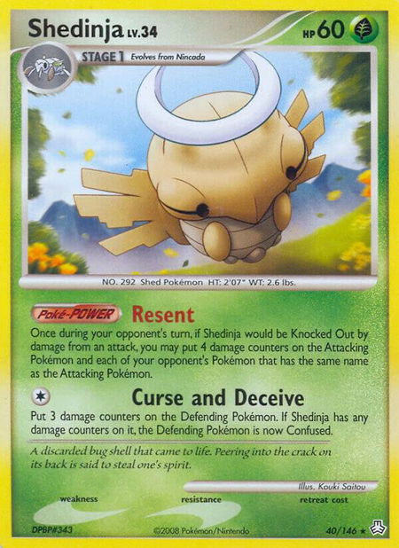 Shedinja - Legends Awakened Pokémon trading card