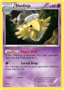 Shedinja - Dragons Exalted (DRX) #48/124 - Rare Pokémon Trading Card