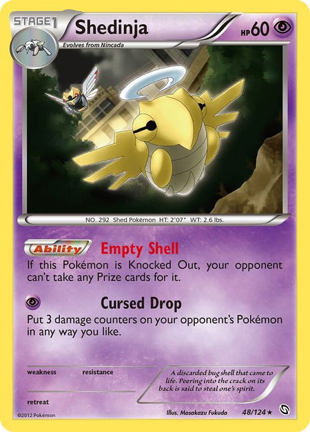 Shedinja - Dragons Exalted Pokémon trading card