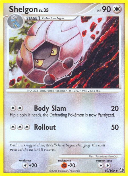 Shelgon - Stormfront Pokémon trading card