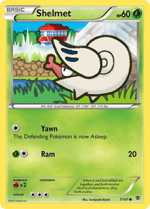 Shelmet - Plasma Blast (PLB) #7/101 - Common Pokémon Trading Card