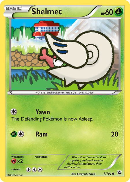 Shelmet - Plasma Blast Pokémon trading card