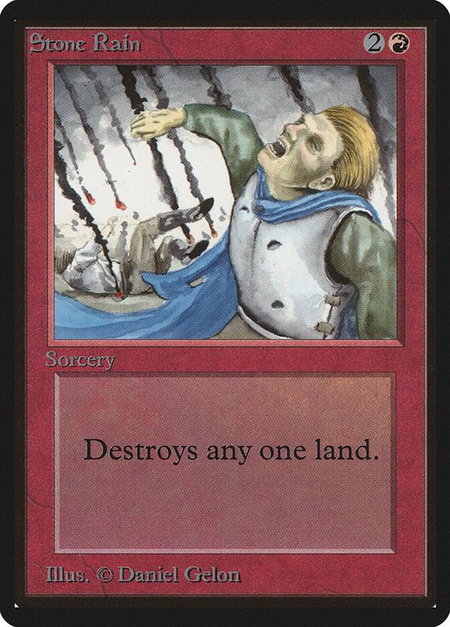 Stone Rain - Beta Edition Magic: The Gathering trading card
