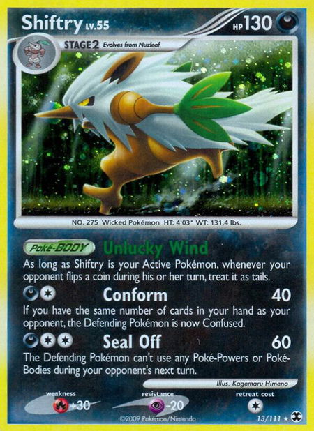 Shiftry - Rising Rivals Pokémon trading card