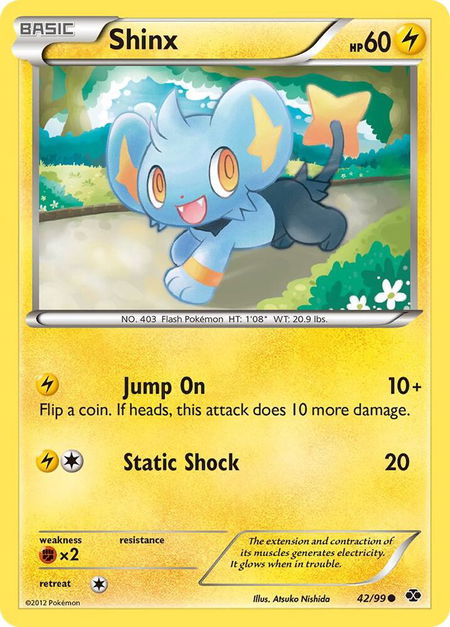 Shinx (42) - Next Destinies Pokémon trading card