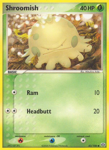 Shroomish - Emerald Pokémon trading card