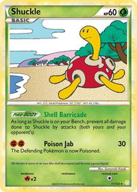 Shuckle - HeartGold SoulSilver (HS) #11/123 - Holo Rare Pokémon Trading Card