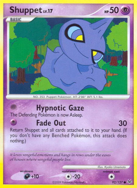 Shuppet - Platinum Pokémon trading card