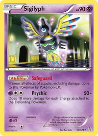 Sigilyph - Dragons Exalted (DRX) #52/124 - Holo Rare Pokémon Trading Card