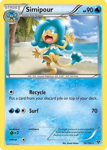 Simipour - XY Base Set (XY) #38/146 - Rare Pokémon Trading Card